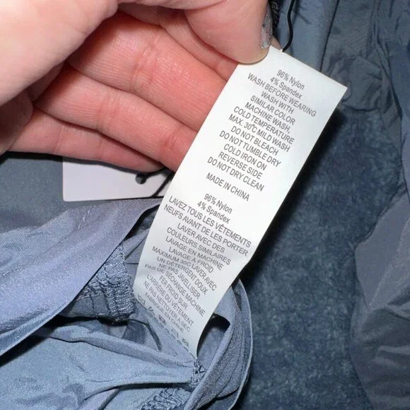 Zyia Active Blue Windbreaker Cropped Women Large - Picture 5 of 9